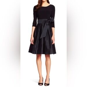 Adrianna Papell Three Quarter Sleeve Bow Accent‎ Cocktail Dress